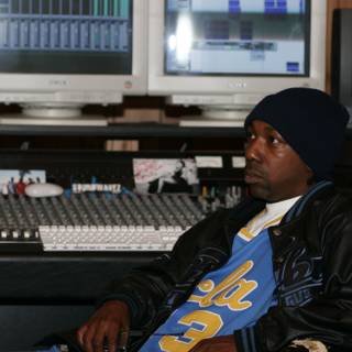 MC Eiht in the Studio