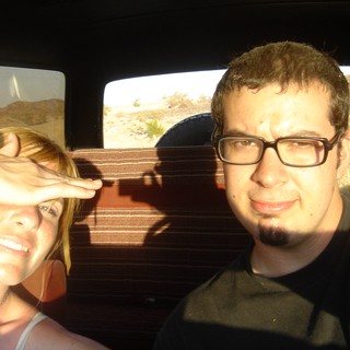 Road Trip Selfie in Desert Heat 2004