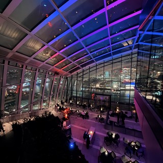 Sky Garden Evening Event with Purple Lighting