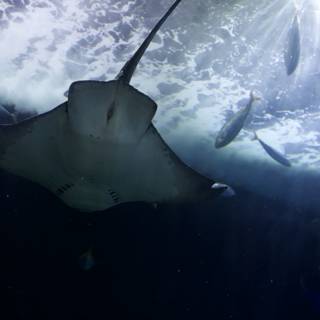 Majestic Dive of the Manta Ray