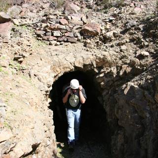 Walking Through the Desert Tunnel