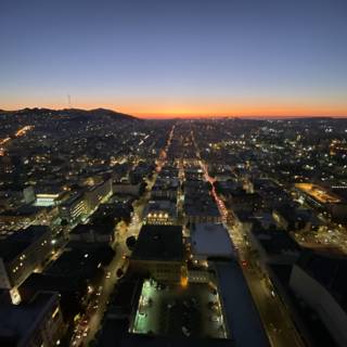 Golden Hour Cityscape from the Golden Gate Bridge