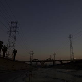 Electric Sunset by the LA River