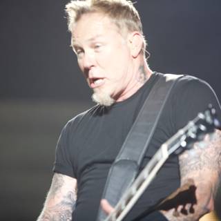 James Hetfield of Metallica Rocks Out at the Big Four Festival