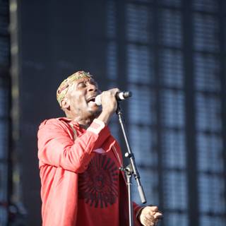 Jimmy Cliff Rocks the Stage with his Microphone