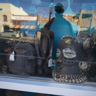 art gallery or antique shop storefront