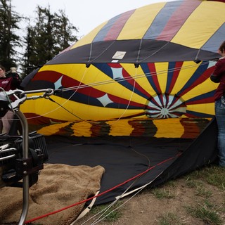 Hot Air Balloon Inflation at Sonoma County Classic