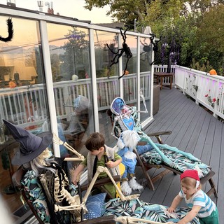 residential deck/backyard