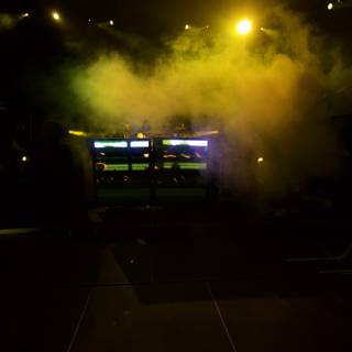 Smoke-filled Stage Lights Up Coachella Crowd