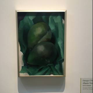 Green Fruits on a Green Cloth