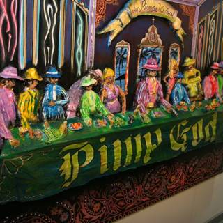 Pinky Gold Painting by James Kennedy on Display