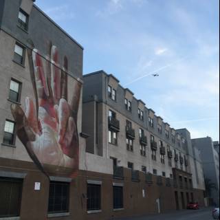 Hand-Painted Mural on Urban Building