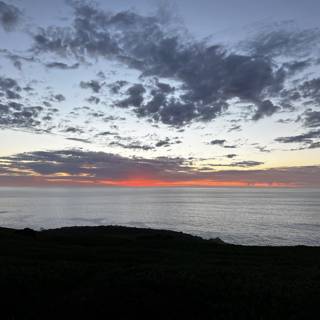 Spectacular Sunset Overlooking the Ocean