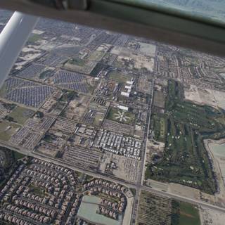 Aerial View of Indio Cityscape