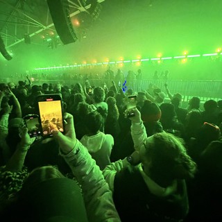 indoor concert arena or large music venue