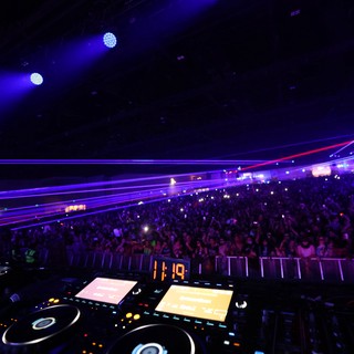 DJ Booth View of Massive Wobbleland Festival Crowd