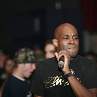MC Q performs at Brocky Funktion in 2006