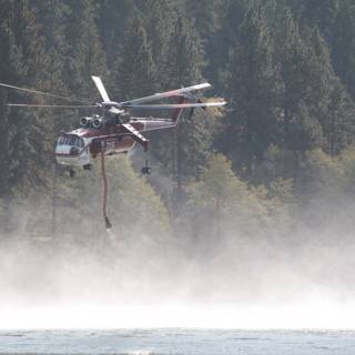 Aerial firefighting in action