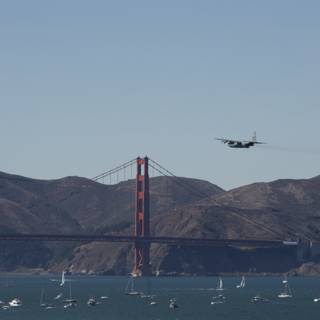 Flight Over the Bay: A Snapshot from Fleet Week Air Show 2023