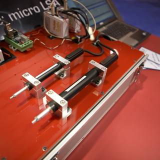 Red Box with Electronics at Robot Automation Show