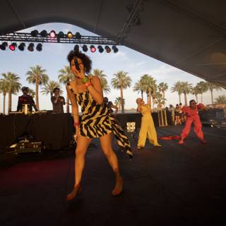 Zebra-Printed Dancing Queen on Stage