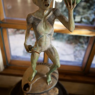 Alien Figurine Display at UFO Museum