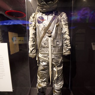 Vintage NASA Space Suit Display at Museum