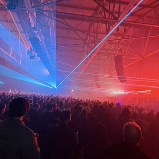 Skrillex and Four Tet Concert with Dramatic Laser Show