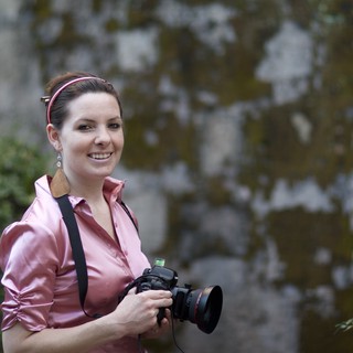 Photographer Penelope at Santa Barbara Mission