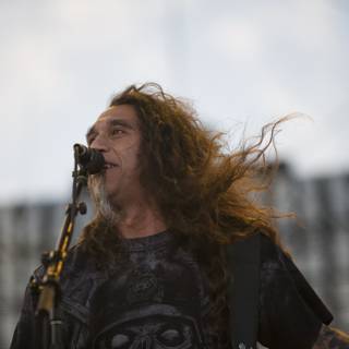 Tom Araya Performing at the 2011 Big Four Festival