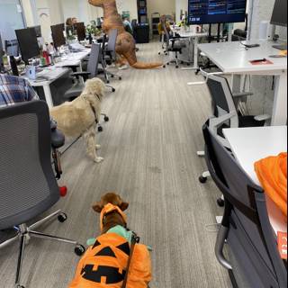 Furry Halloween Office Assistant