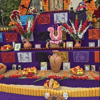Purple and Orange Altar in Grand Park