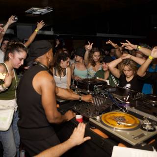 Nightclub Deejay in Action