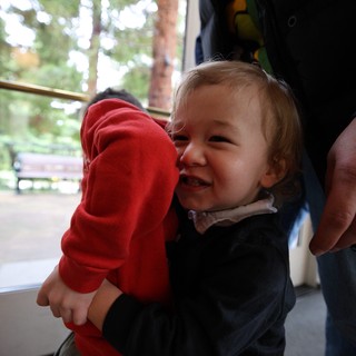 Joyful Toddler Moment at Indoor Venue