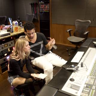 Marc and Anabel in the Studio
