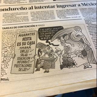 City of Mexico Newspaper Cartoon
