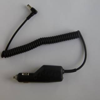 Black Car Charger with Cord