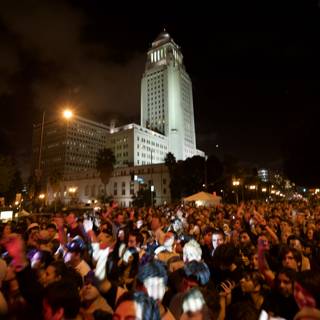 The Metropolis Crowd at Night