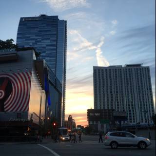 Urban Metropolis Sunset Billboard