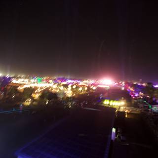 Night Skyline with Ferris Wheel