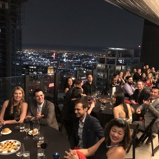Elegant Rooftop Gala with Stunning City Skyline