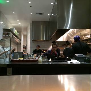 Busy Kitchen at a Restaurant in LA