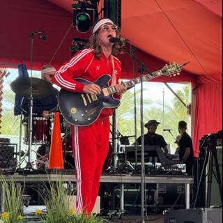 Electric Vibes in Red
