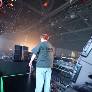 DJ Performs at Wobbleland Festival Stage Setup