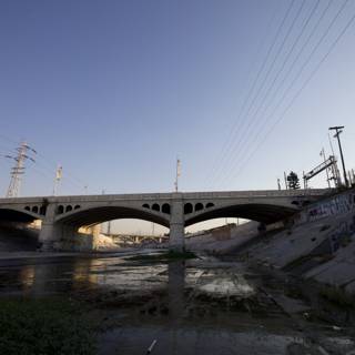 Urban Viaduct Bridge over LA River