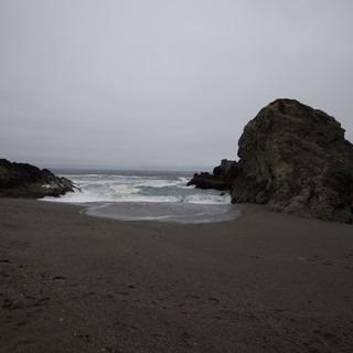Moody Cove Beach with Towering Sea Stack