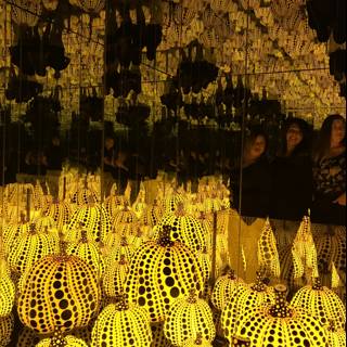 The Yellow and Black Sphere Room