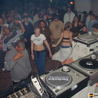 Nightclub party with live DJ