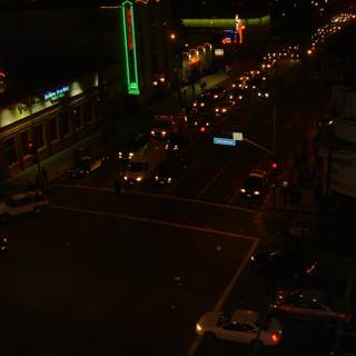 Bustling Metropolis at Night