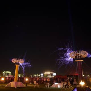 Electrifying Night Show at Coachella Music Festival